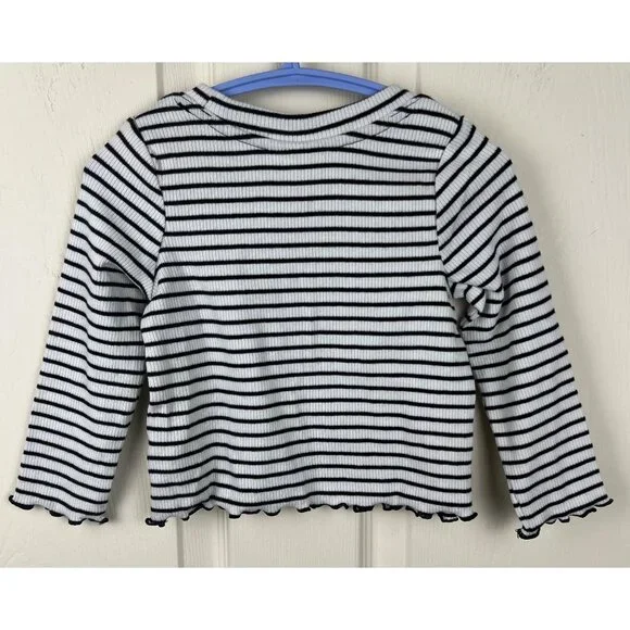 Cat & Jack Striped Rib Knit Long Sleeve - Picture 5 of 10